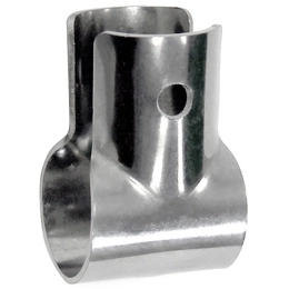 Тройник леера 25 мм, 90град, открытый (030701T)